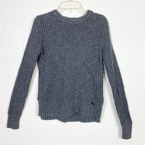 Abercrombie Grey Knit Crew Neck Sweater - Picture 1 of 5